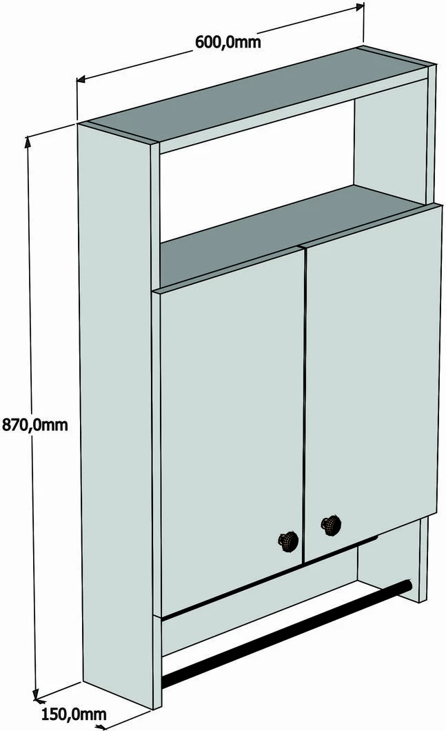 Dollap banjoje Hanah Home, Ela, anthracite v2