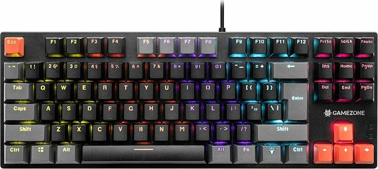 Tastierë mekanike Tracer Gamezone Blade 87 (TRAKLA47374), TKL 80%, RGB, USB me kabllo 1.5 m, e zezë