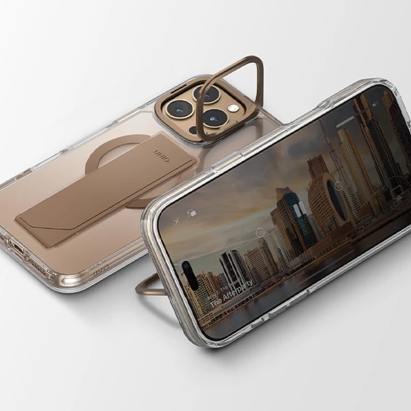 Mbështjellës UNIQ Heldro Max Magclick për iPhone 16 Pro, Gold