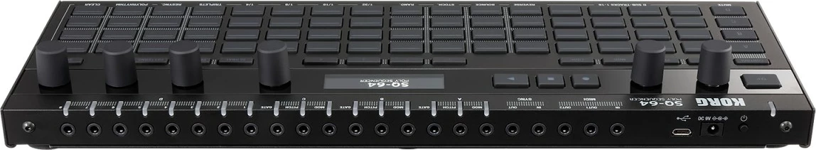 Sequencer Korg SQ-64, polifonik, me ekran LCD