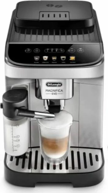 Makinë espresso automatike DeLonghi Magnifica Evo ECAM 290.61.SB 1.8L 1500W 15 bar me mulli dhe shkumëzues qumështi, argjend/e zezë