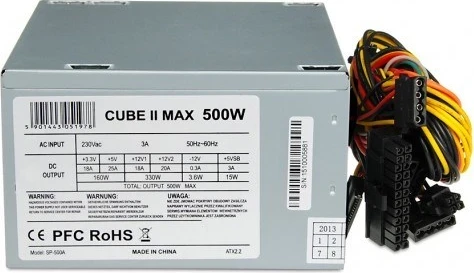 Furnizues energjie iBox CUBE II, 500W, hiri 