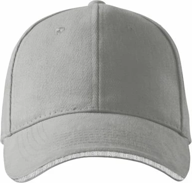 Kapelë uniseks Malfini Sandwich 6P, gri e çelët