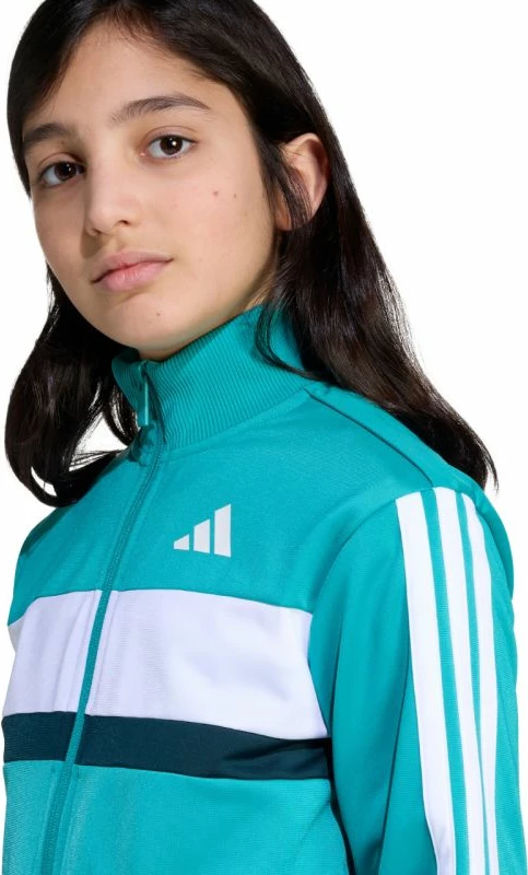 Trenerka për fëmijë adidas, kaltër-gjelbër