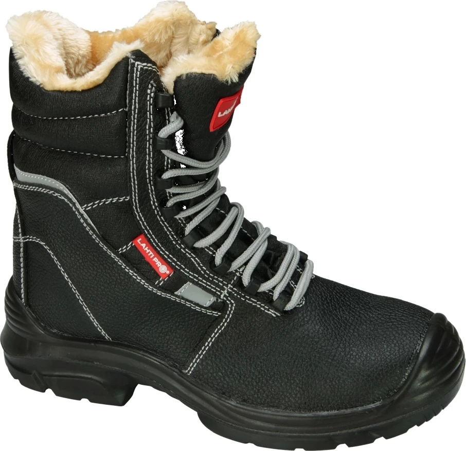 Çizme pune dimërore të izoluara lëkure LAHTI PRO L3030146, S3 SRC, nr.46, e zezë