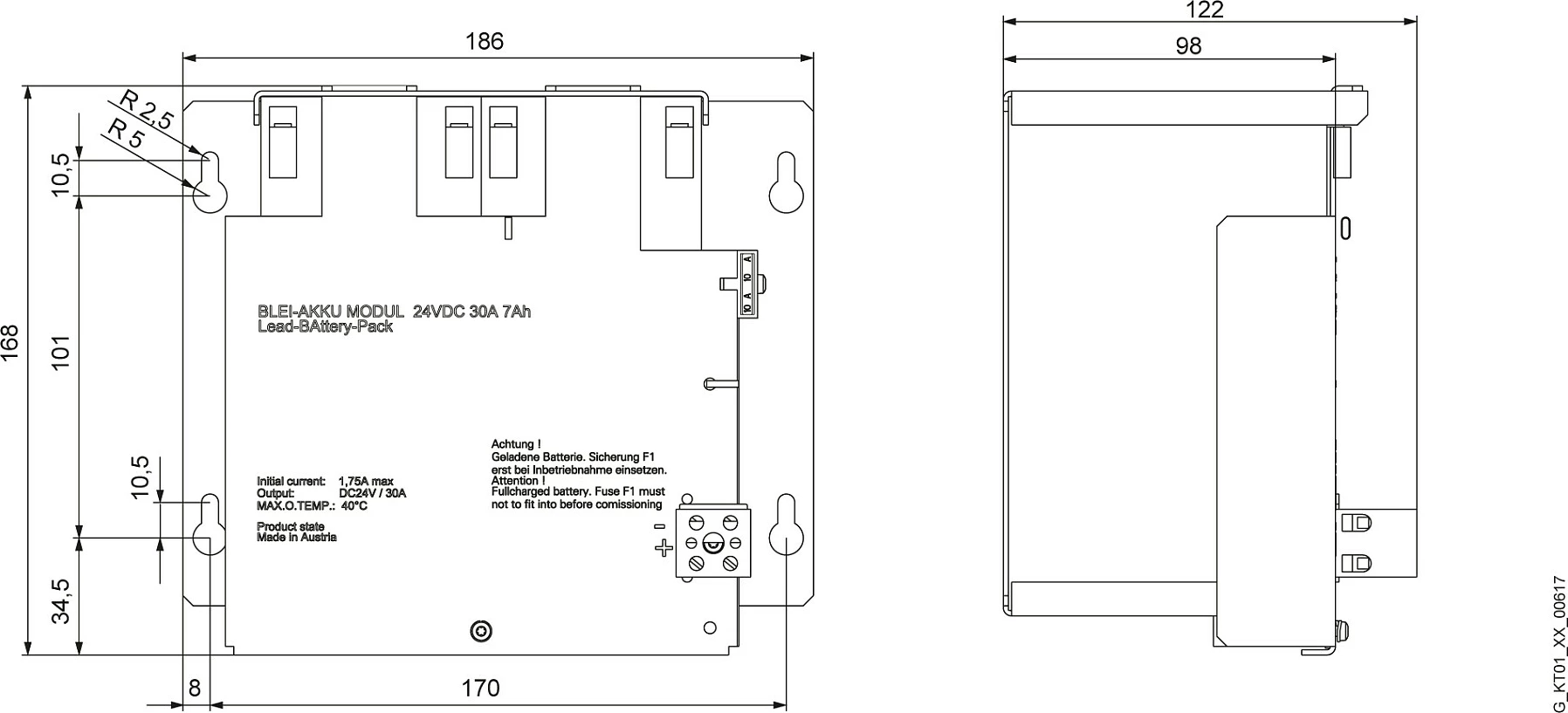 Modul baterie Siemens SITOP 6EP1935-6ME21, 12 qeliza, gri