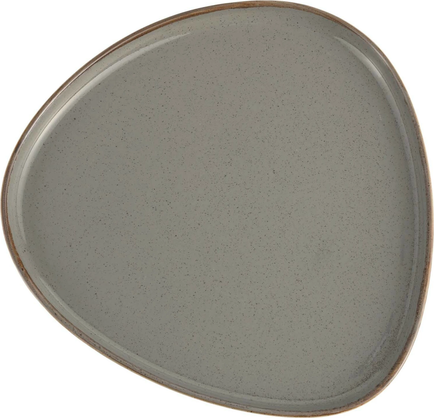 Pjatë trekëndore Porland Seasons Stone 270 mm, hiri e errët, set 6 copë