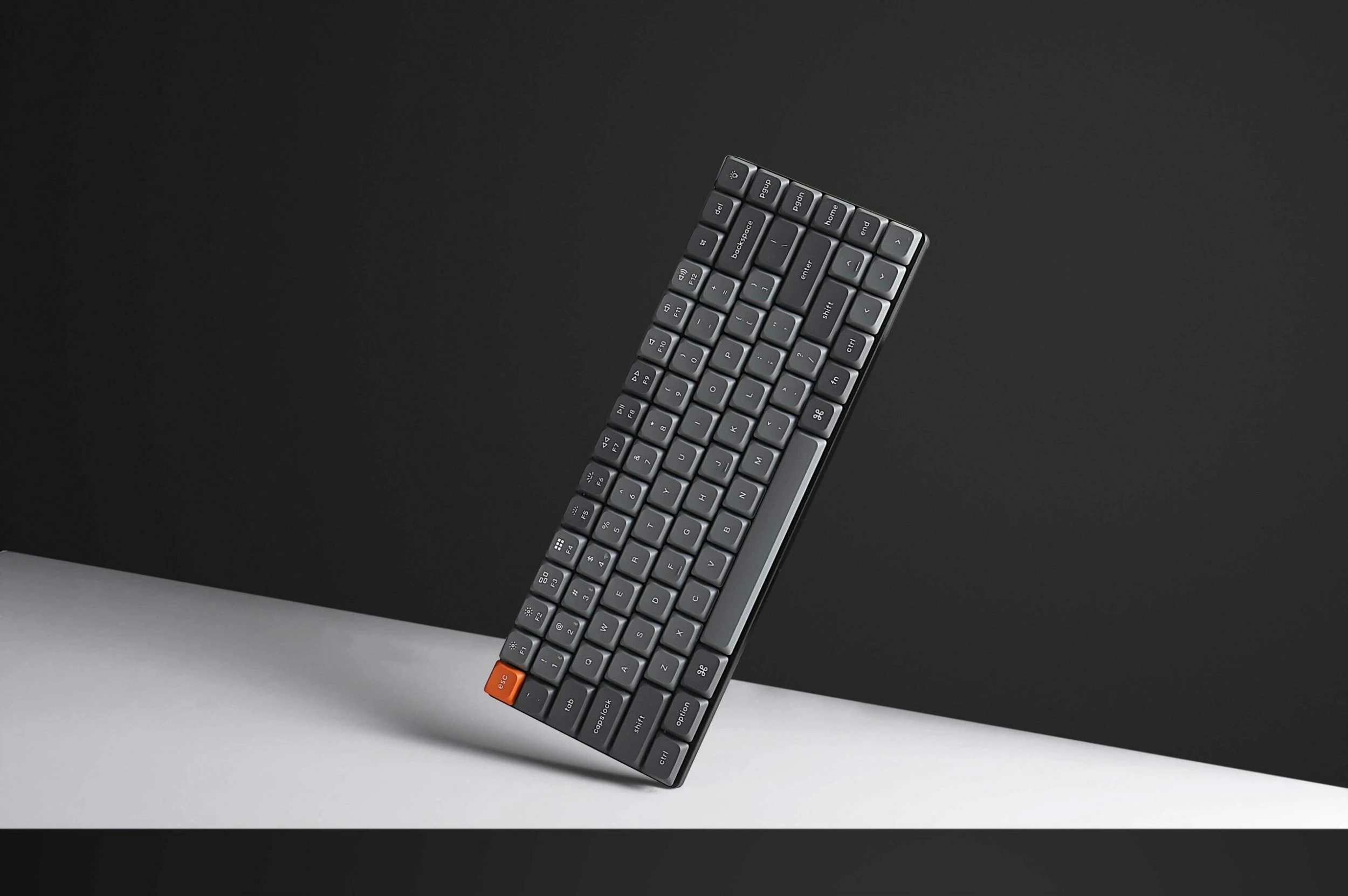 Tastierë mekanike Keychron K3 Max K3M-H3, Hot-swap, Gateron Low Profile Brown, 75%, tri-mode (USB-C/2.4GHz/Bluetooth 5.1), gri