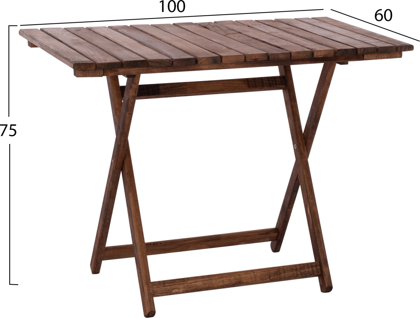 Tavolinë drejtorësh, dru ahu i fortë, ngjyrë arre, FH5652.01, 101.5x63x75 cm