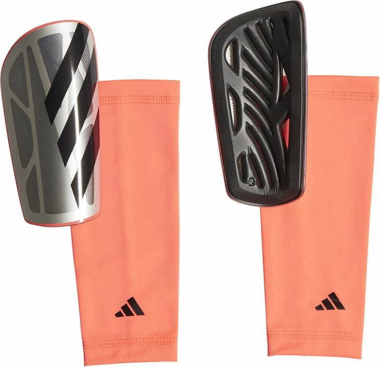 Mbrojtëse për futboll adidas, rozë/gri