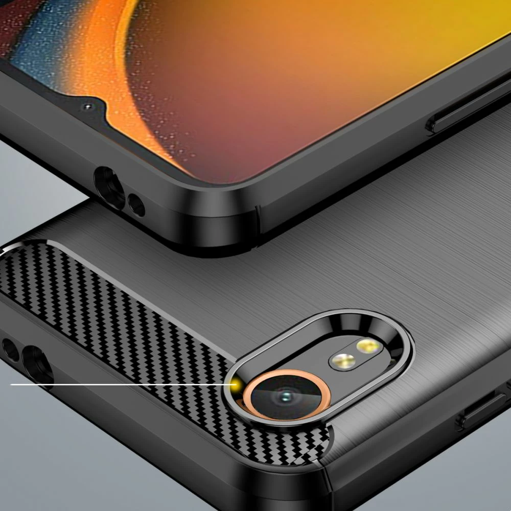 Mbështjellës Tech-Protect TPUCarbon për Samsung Galaxy XCover 7, i zi