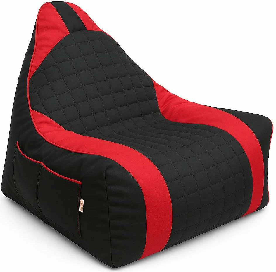 Qese ulëse XXL Gamer, e kuqe/zezë, Atelier del Sofa