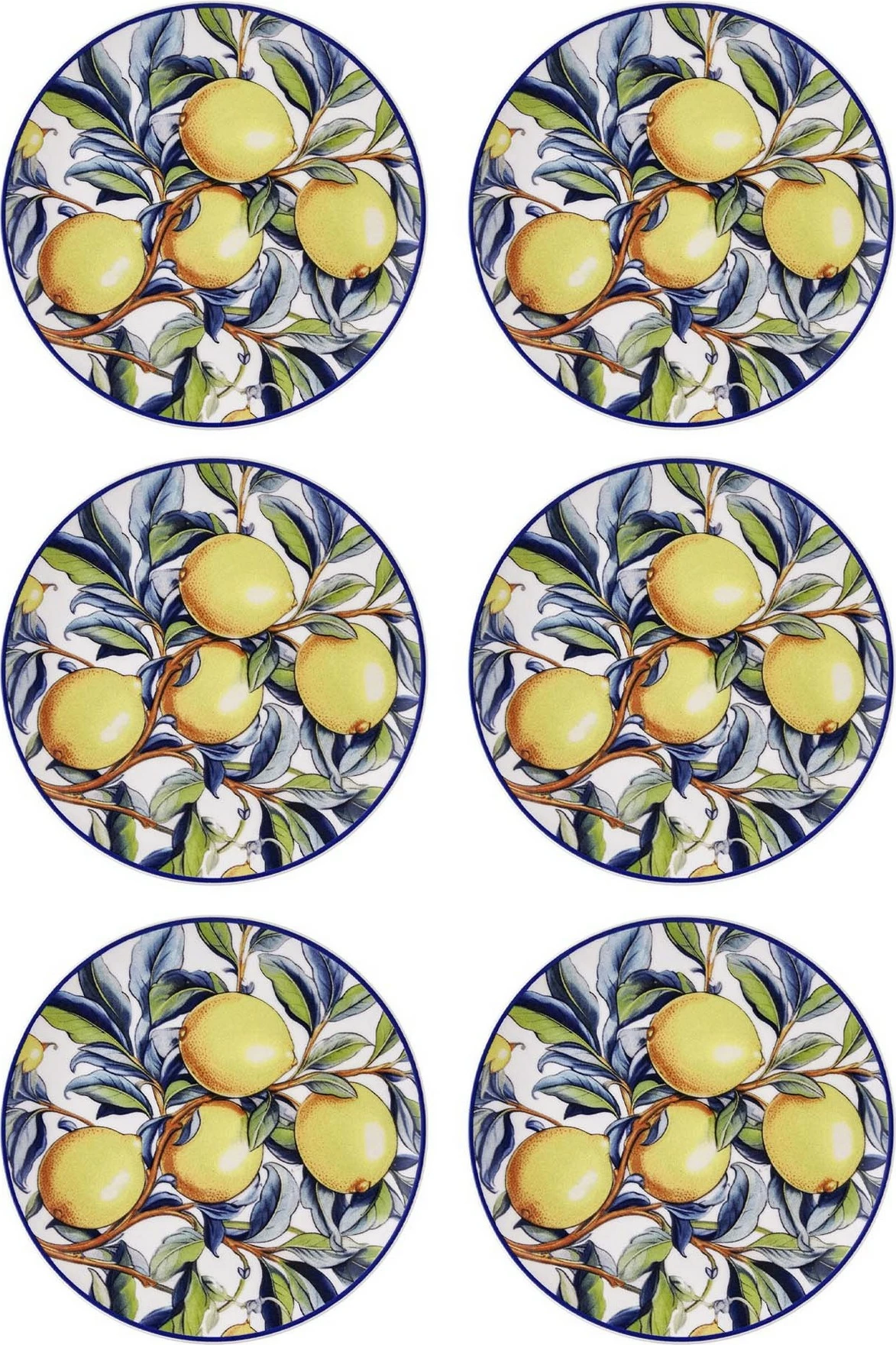 Set pjatash ëmbëlsirash qeramike (6 copë), Hermia, ODL0002