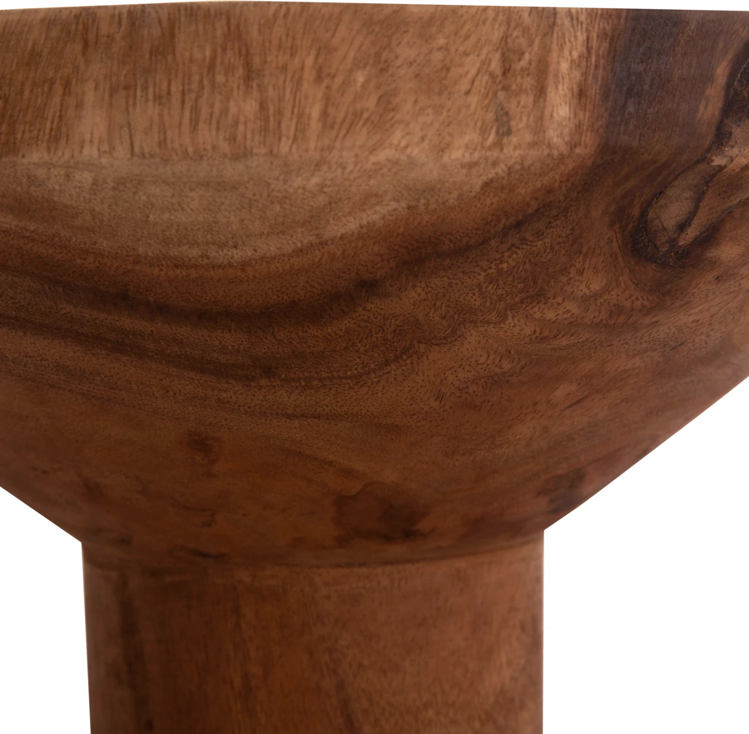 Tavolinë anësore BERMAL, dru suar i fortë, ngjyrë natyrale, FH9889.11, 35x65cm