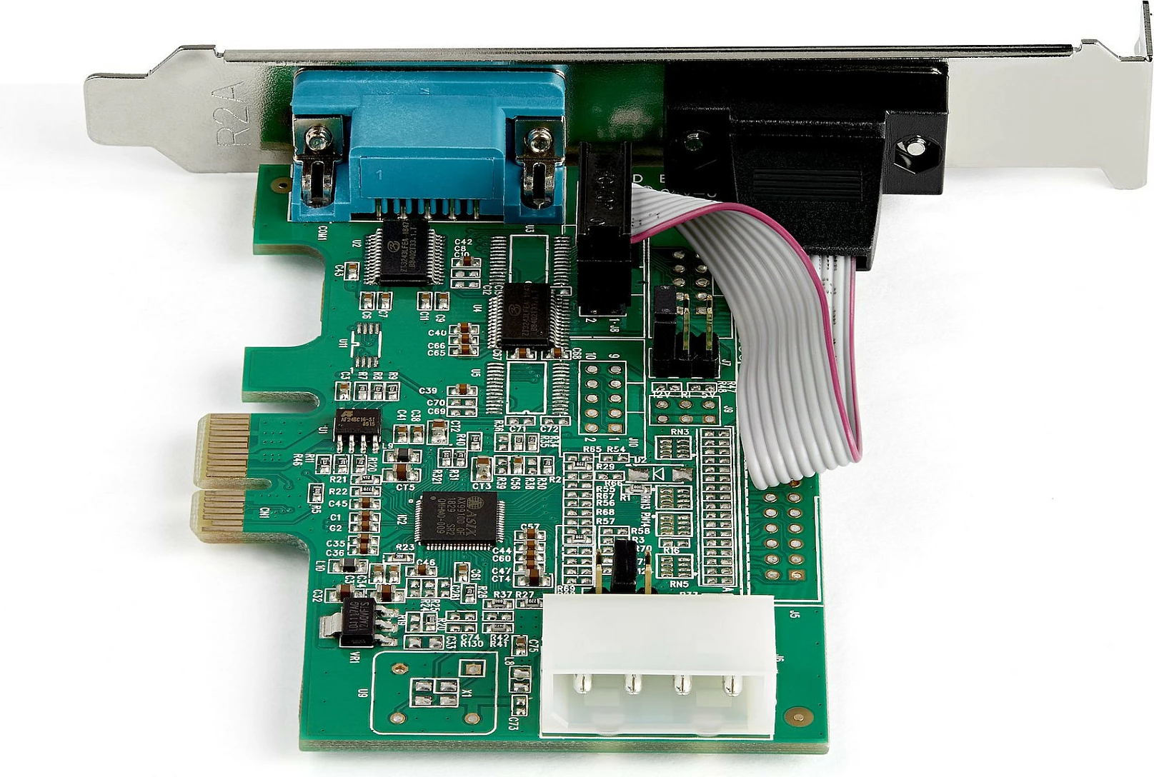 Kartë PCIe Seriale StarTech 2-Port RS-232, 16950 UART, FIFO 256B, e gjelbër