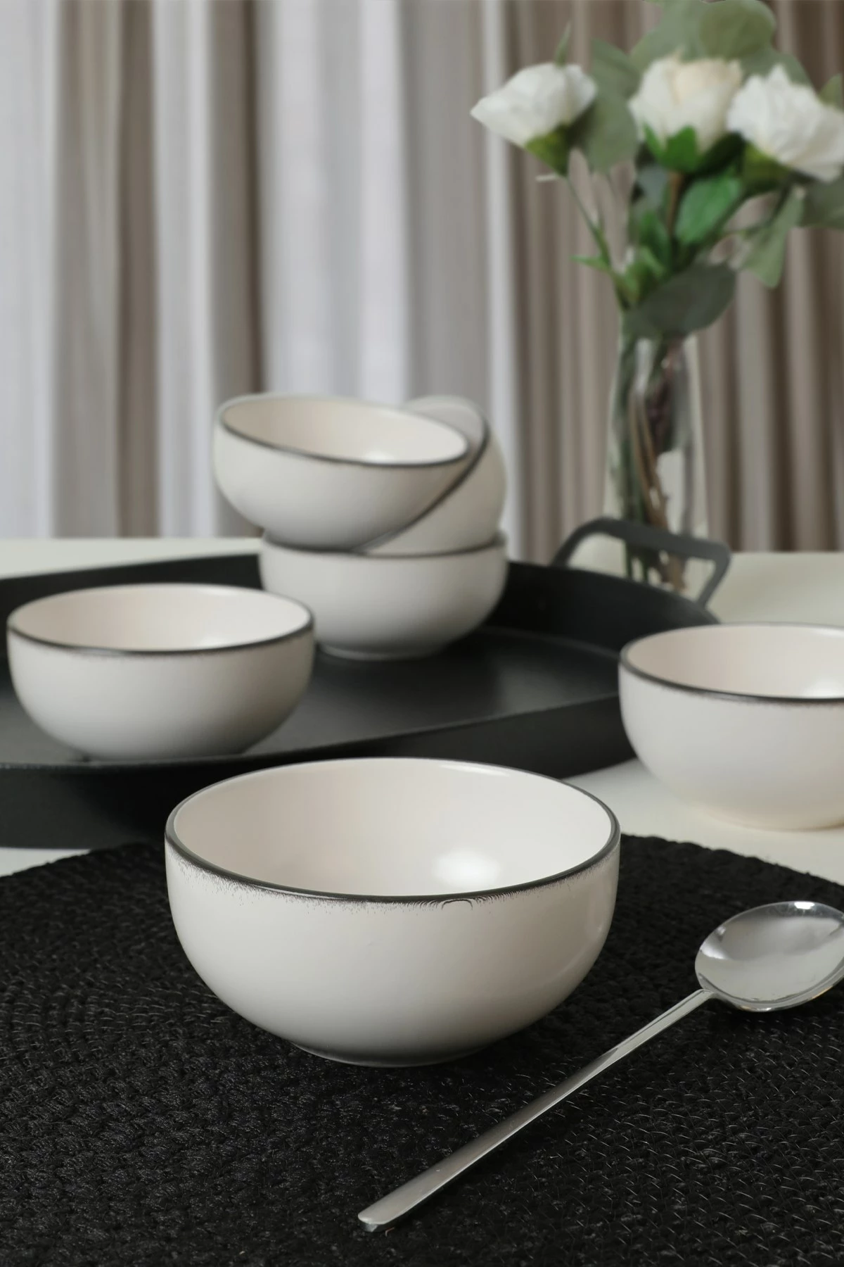 Set tasash (6 copë), Hermia Concept, ST101406F022AJ79700MAKA500