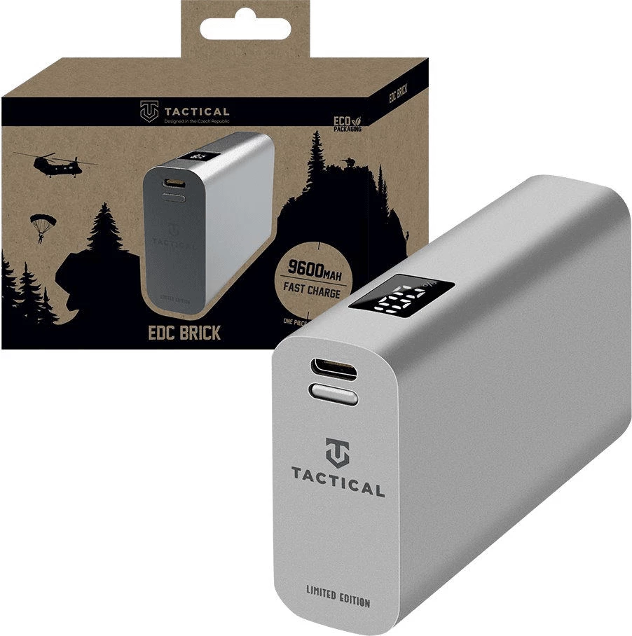 Powerbank Tactical EDC Brick 9600mAh 22.5W, gri, Limited Edition