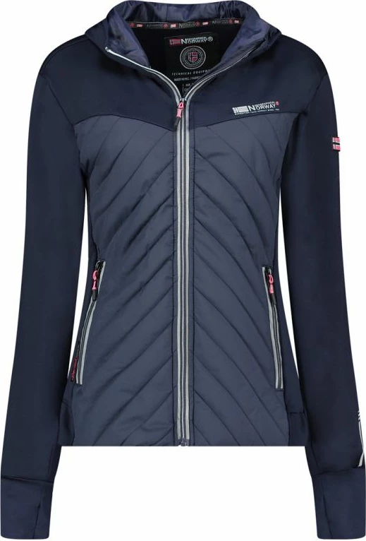 Jakne softshell për femra Geographical Norway, navy/rozë