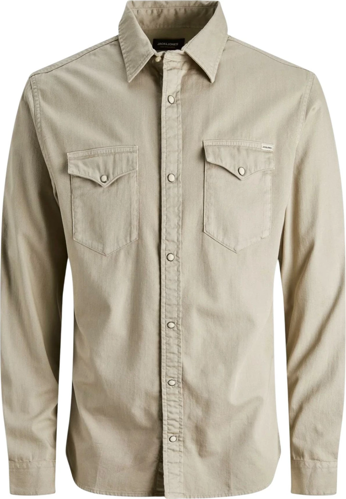 Këmishë për meshkuj Jack & Jones JJESHERIDAN L/S NOOS, bezhë