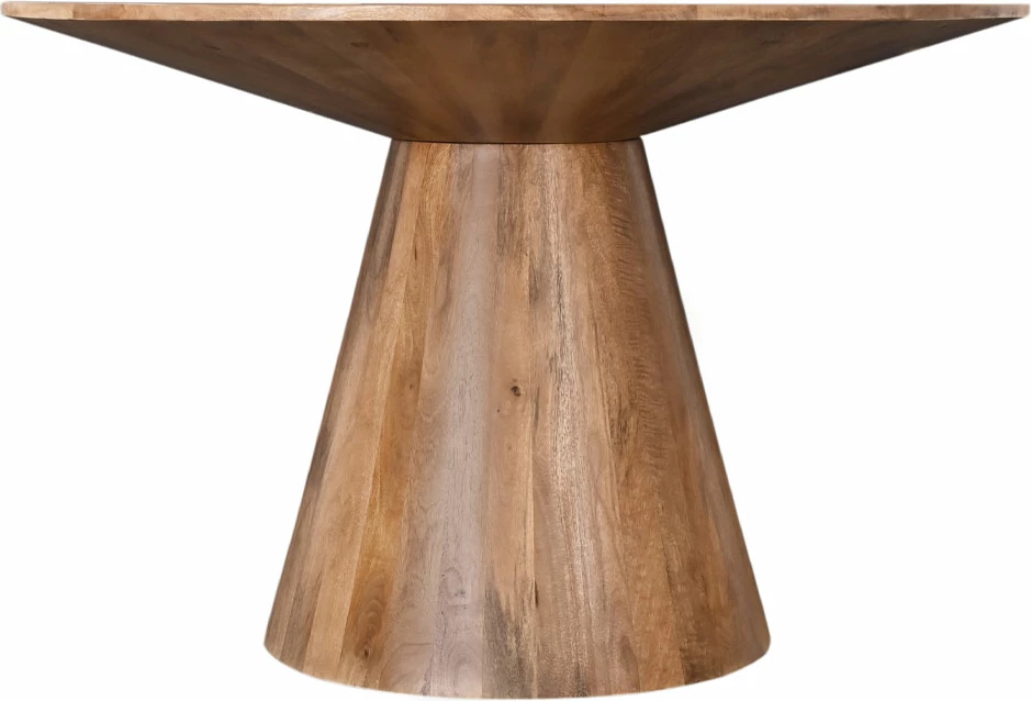 Tavolinë druri mango, ngjyrë natyrale, 120x120x75cm