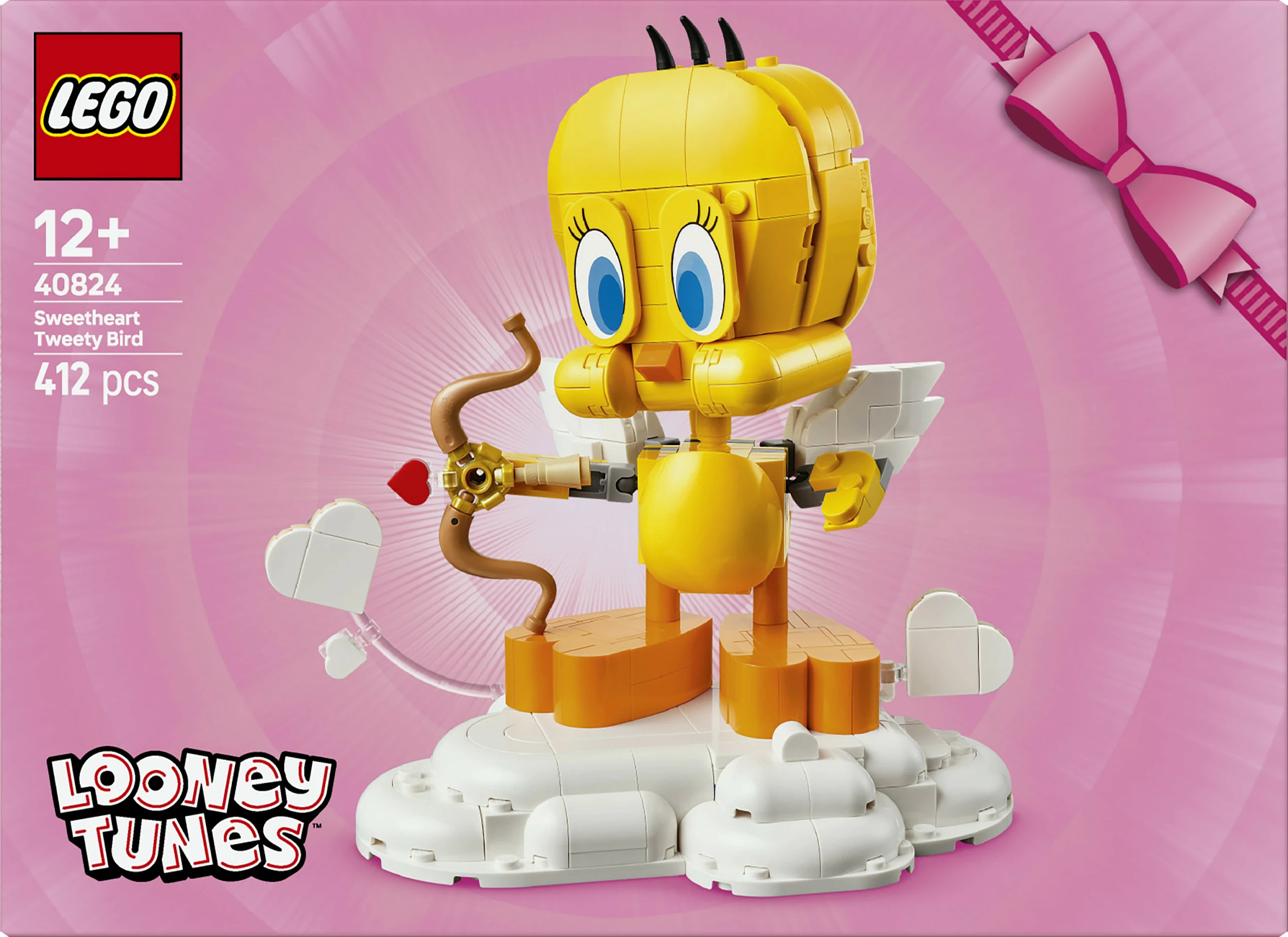 Set ndërtimi LEGO Iconic Sweetheart Tweety Bird 40824, 412 pjesë, 12+, shumëngjyrësh