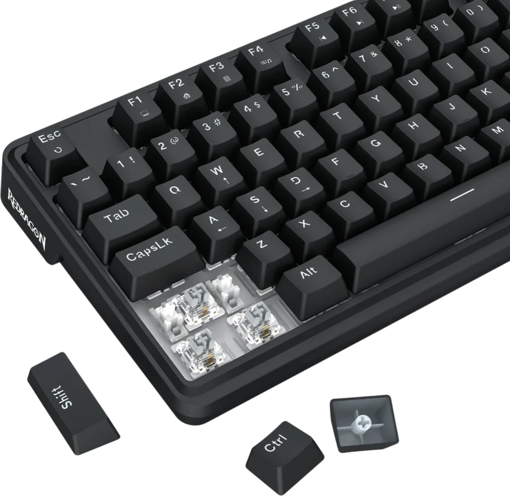 Tastierë mekanike gaming Redragon Antonium K745-RGB, 108 taste, USB-C, RGB, e zezë