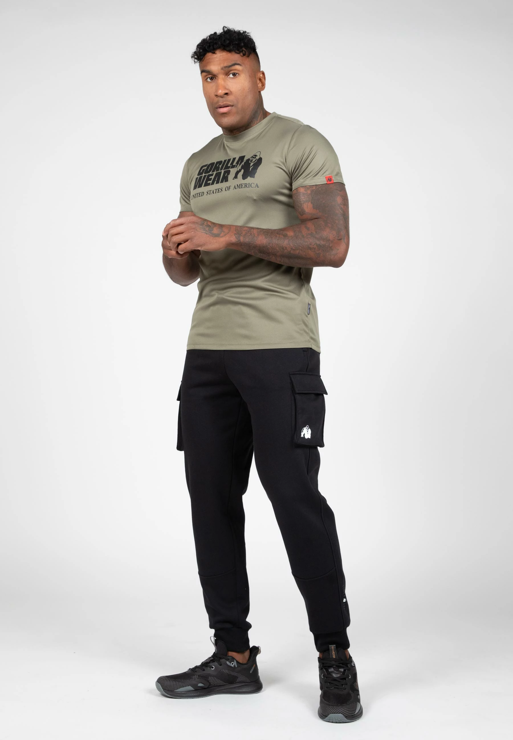 Pantallona sportive Hudson Cargo - të zeza