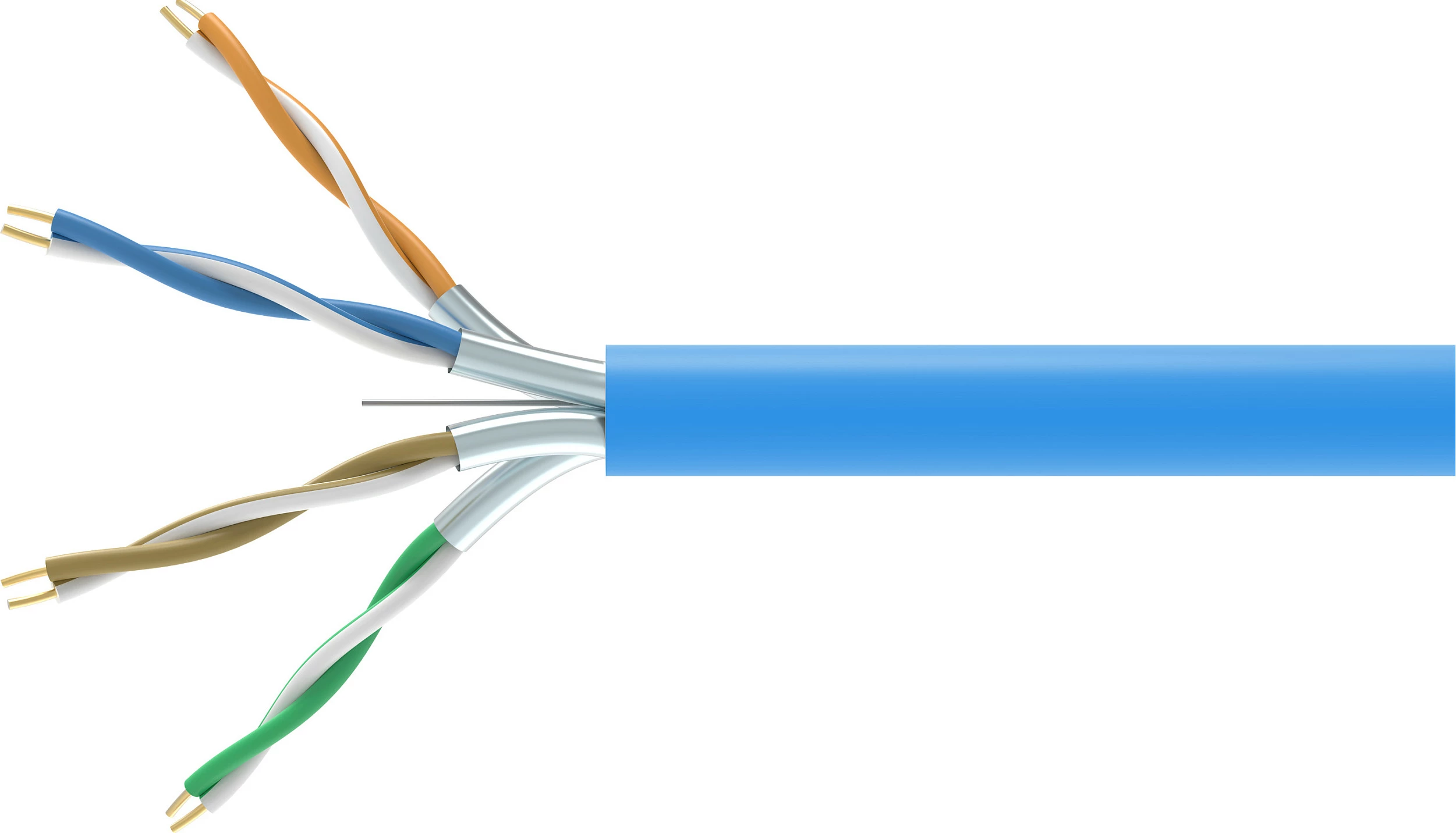 Kabllo rrjeti EQUIP Cat6A U/FTP 305m LSZH blu