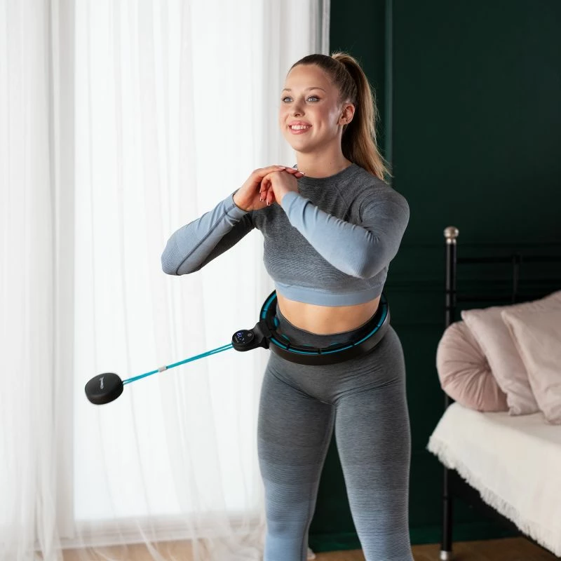 Set hula hop magnetik me numërues HMS HHM17 + rrip dobësimi BR163, kuq