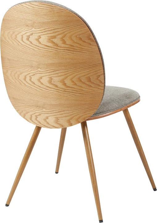 Karrige Nerezy, dru natyral, stof bezhë-kafe, 57.5x48x88cm