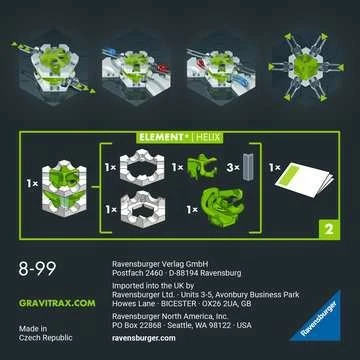 Set ndërtimi Ravensburger GraviTrax PRO Element Helix, plastikë, multikolor