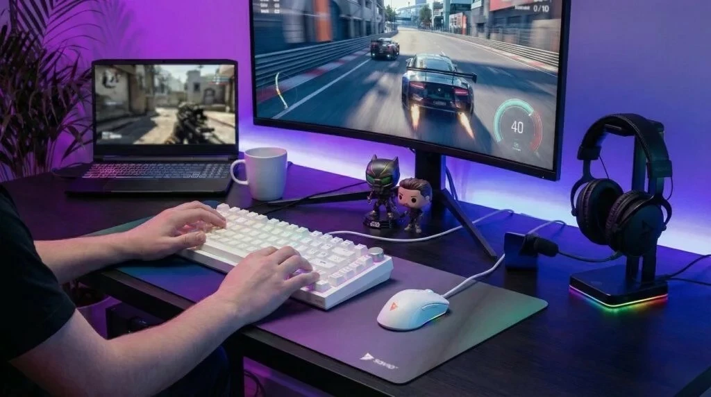 Tastierë mekanike Savio Astral, 75%, Outemu White Jade, RGB, USB-C, e bardhë