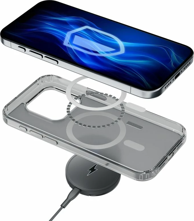 Mbrojtëse telefoni 3mk Frosty MagCase për iPhone 15 Pro Max, e bardhë