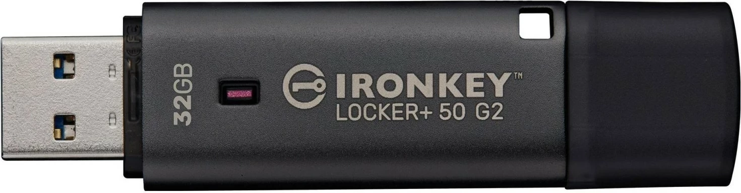 Pendrive Kingston IronKey Locker+ 50 G2 32GB USB 3.2 e zezë