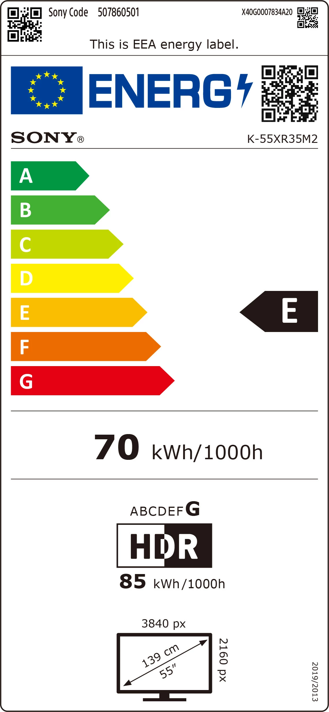 Televizor LED Sony FWD-55XR35M2, 55", i zi
