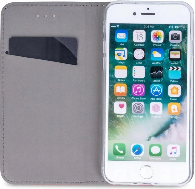 Mbështjellës nemo Magneto për Samsung Galaxy S25, flip me mbyllje magnetike, me stand dhe xhep kartelash, blu navy, set me qelq të kalitur