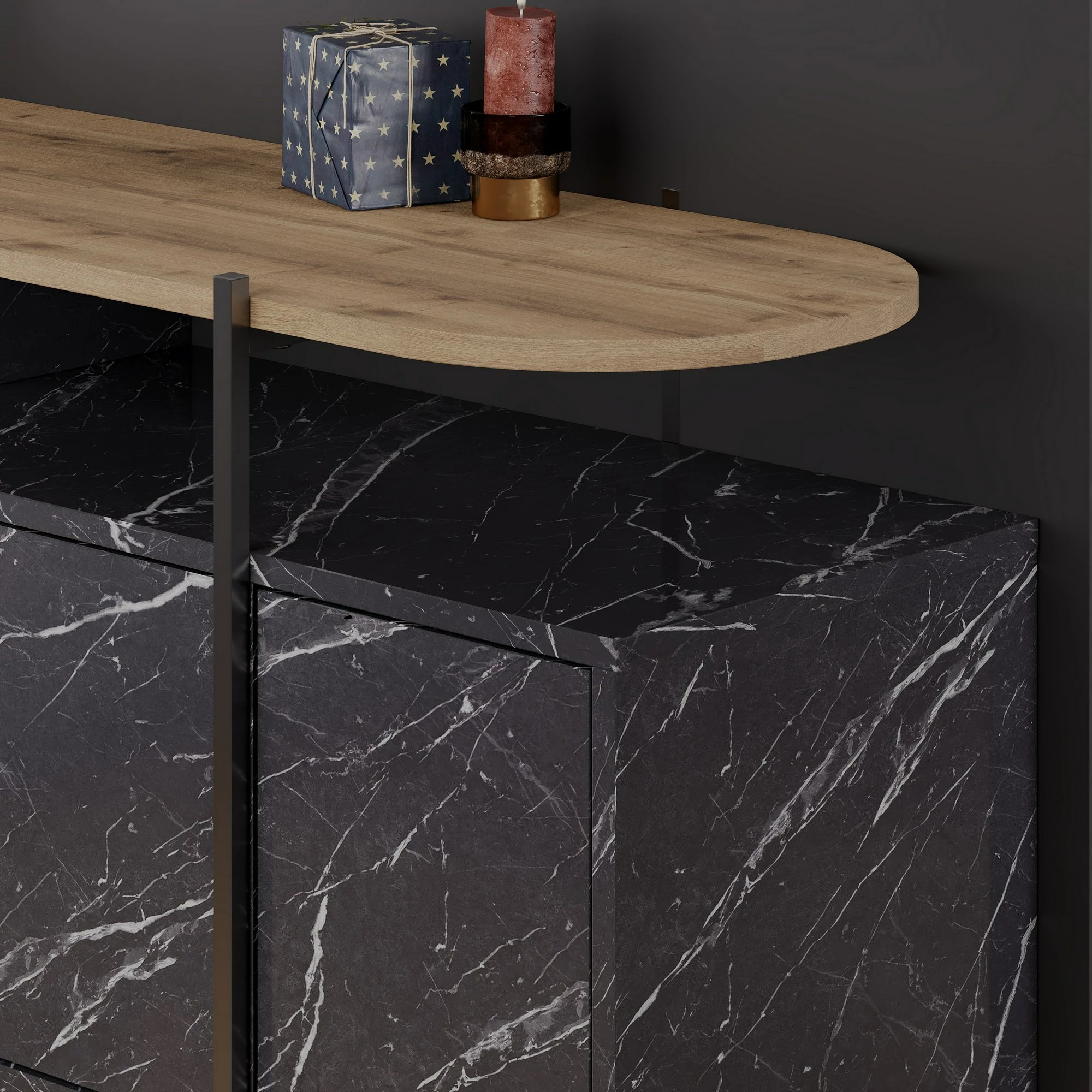 Konsol Skye Decor, ngjyrë Hitit-Bendir