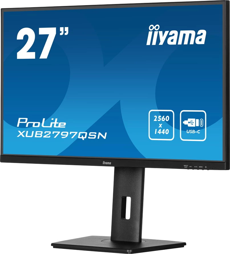 Monitor LED IIYAMA ProLite XUB2797QSN-B2 27\" QHD 2560x1440 100Hz IPS USB-C 65W, i zi