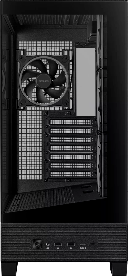 Kasë ASUS A31 PLUS ATX Midi Tower, xham i temperuar, 4x120mm ARGB fanë, USB-C, e zezë
