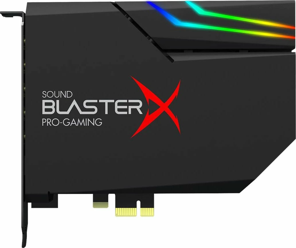 Kartë zëri Creative Sound BlasterX AE-5 Plus (70SB174000003) PCIe 32-bit/384 kHz 5.1 RGB, e zezë