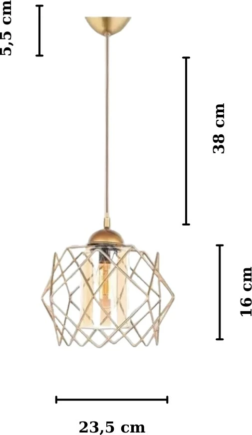 Llambë tavani Opviq, ngjyrë antike, LB035