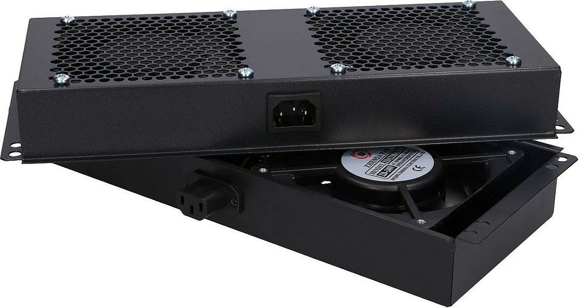 Modul ftohës për rack Extralink 4 WAY FAN UNIT, 4 ventilatorë, prizë EU 2 m, i zi