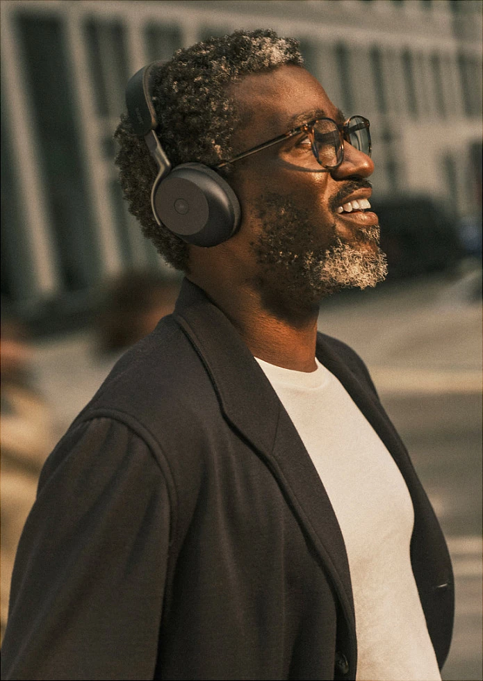 Kufje Jabra Evolve3 75 UC + Link 390c, Bluetooth 5.3, wireless, të zeza