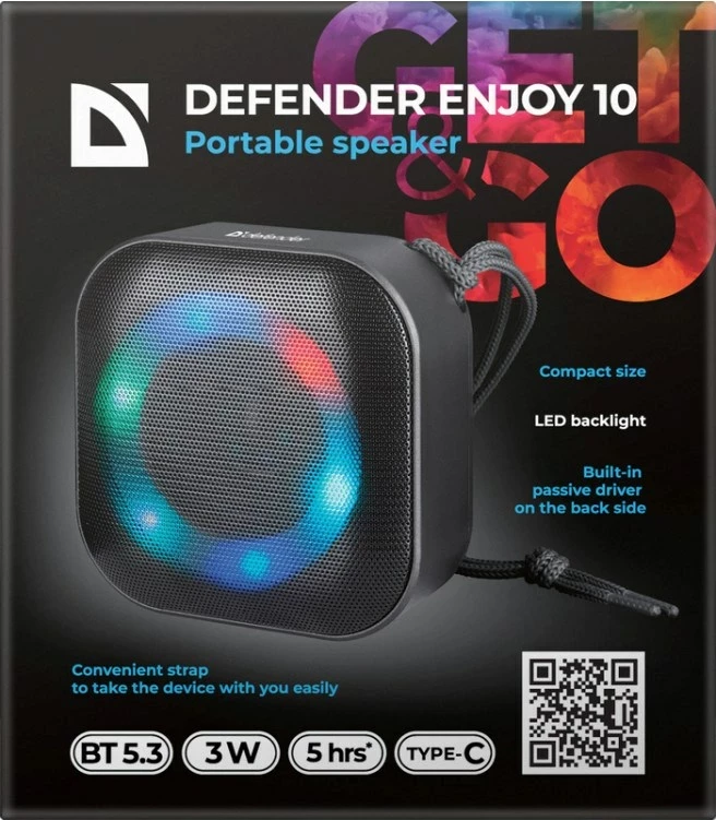 Boks Bluetooth Defender Enjoy 10, 3W, i zi
