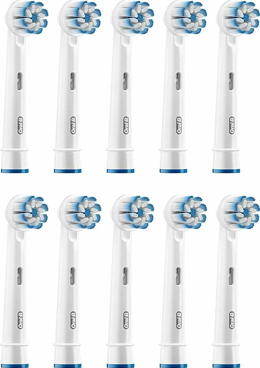 Kokë zëvendësuese për brushë dhëmbësh elektrike Oral-B EB60, rrotulluese, e bardhë, 10 copë