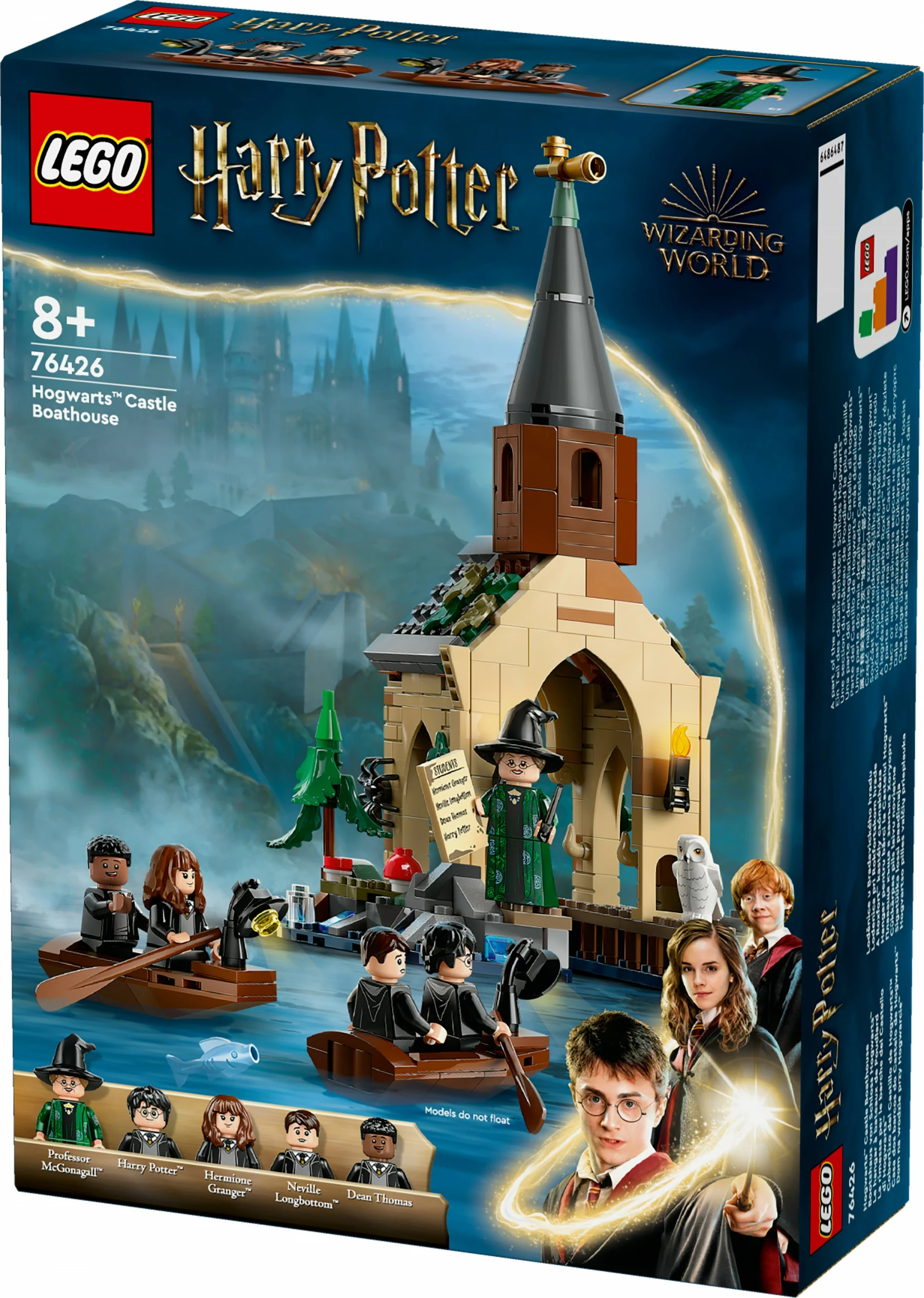 Set ndërtimi LEGO Harry Potter Hogwarts Castle Boathouse 350 pjesë, multingjyrësh