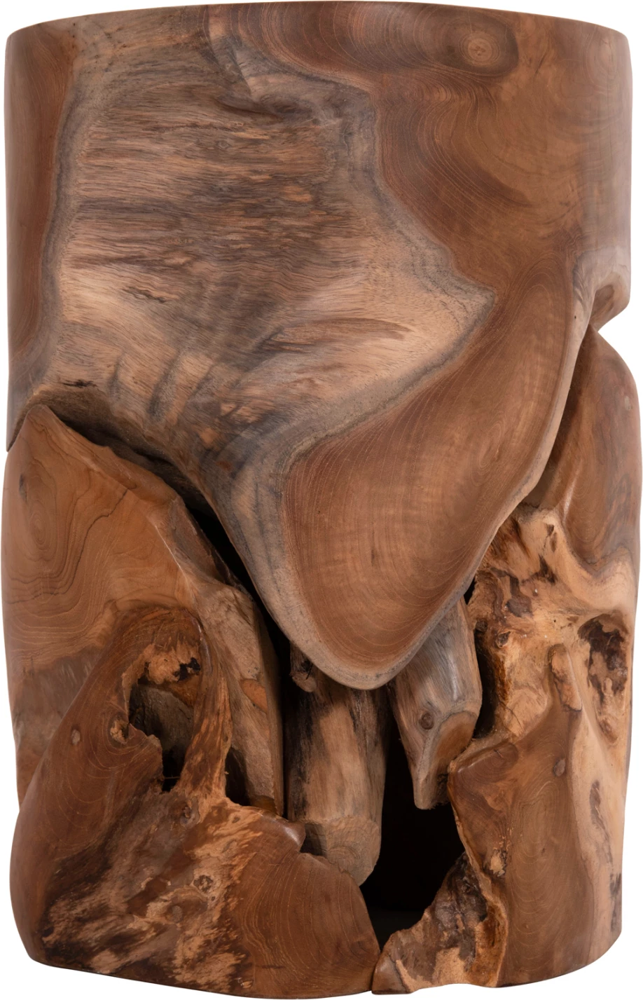 Stomp stol/sipërfaqe tavoline, dru tik natyral, FH9350.11, 30x45cm