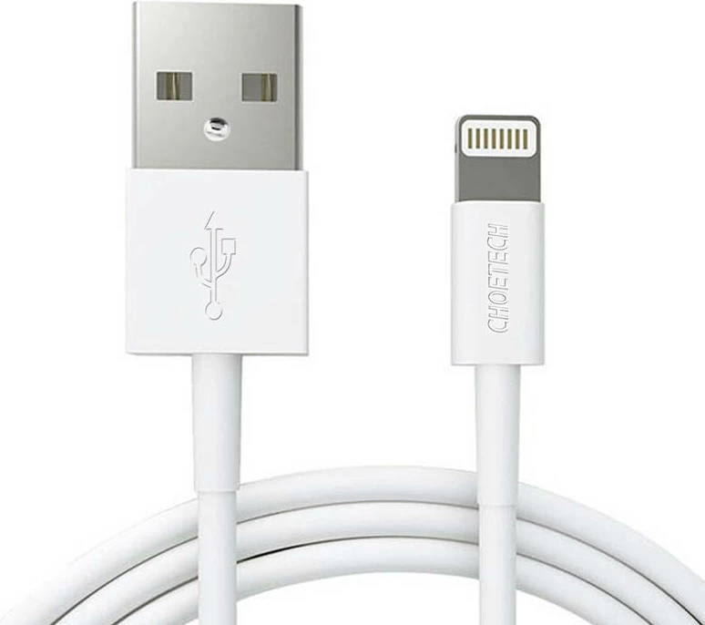 Kabllo USB në Lightning Choetech IP0026, 1.2m, e bardhë