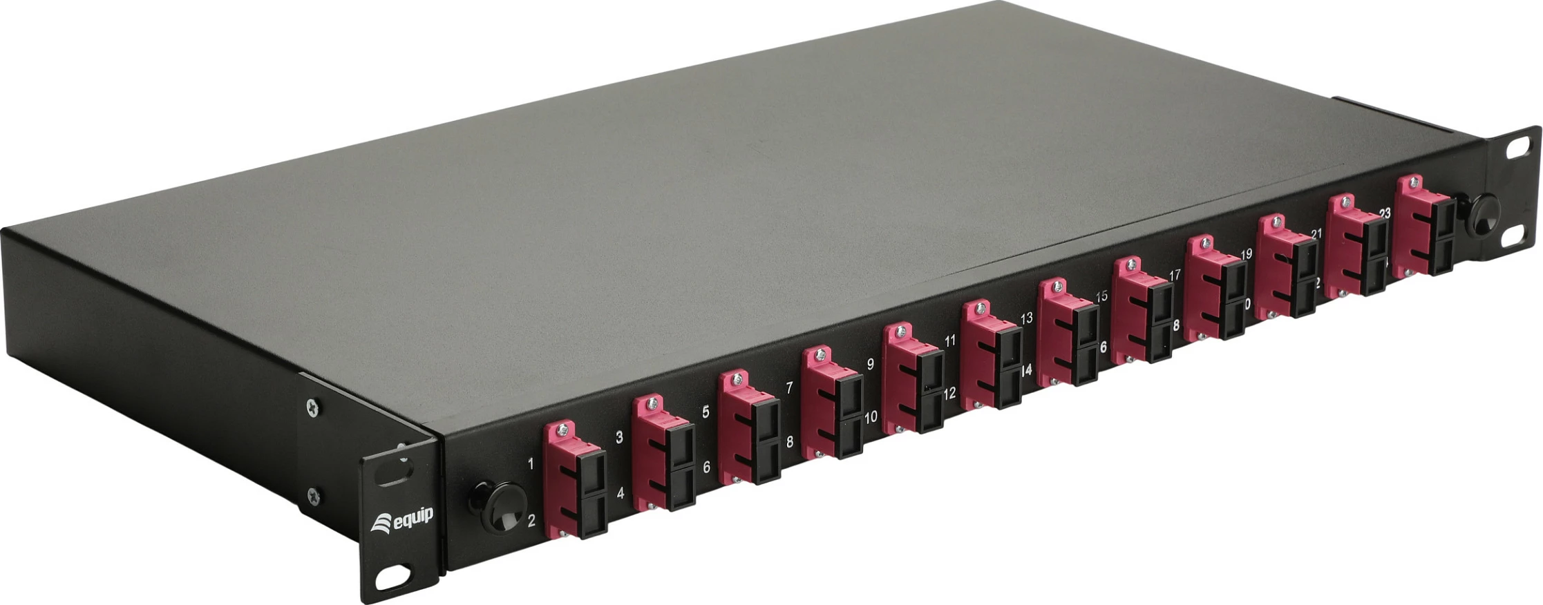 Panel optik EQUIP 12-Port SC-Duplex OM4, 1U rack, i zi
