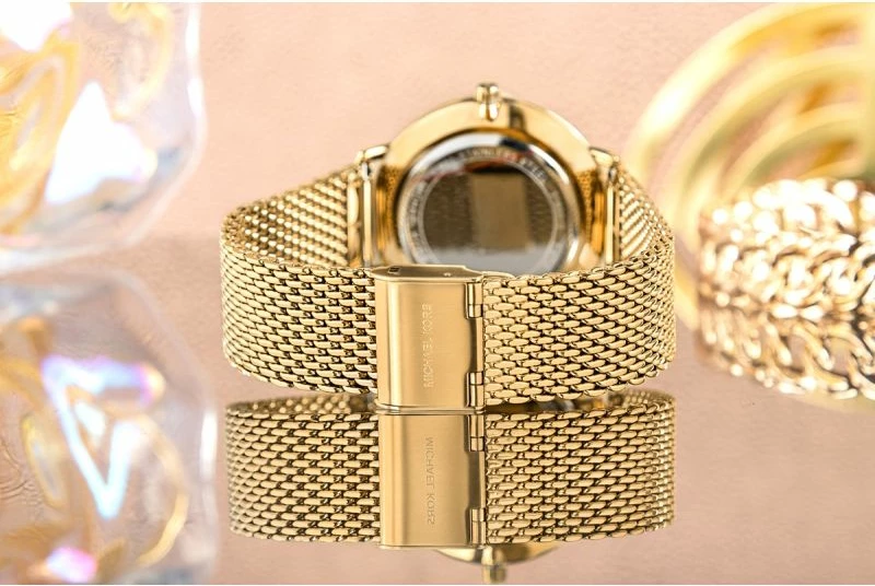 Orë dore femrash Michael Kors Pyper MK4339, e artë, me kuti
